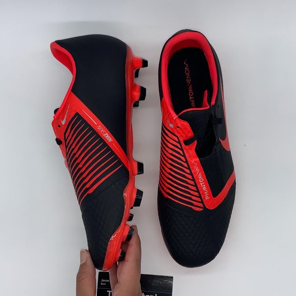 NEW Nike Phantom Academy Black Red Cleats main image 7